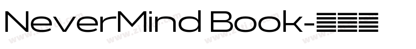 NeverMind Book字体转换 NeverMind Book字体转换